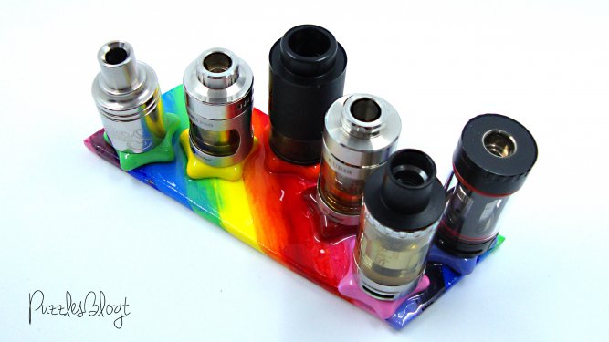 Präsentation der Extraklasse Verdampfer Ständer Rainbow Präsentation der Extraklasse